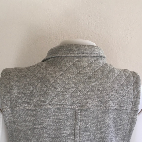 SATURDAY SUNDAY Gray Cotton Moto Sweatshirt Vest L - Picture 5 of 7